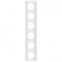 Рамка шестерная вертикальная белая VIKO MERIDIAN  90979026-WH
